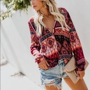Vici Rising Sun Damsel Blouse ✨